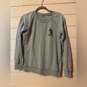 Junk Food Clothing Light Blue Mickey Crewneck
